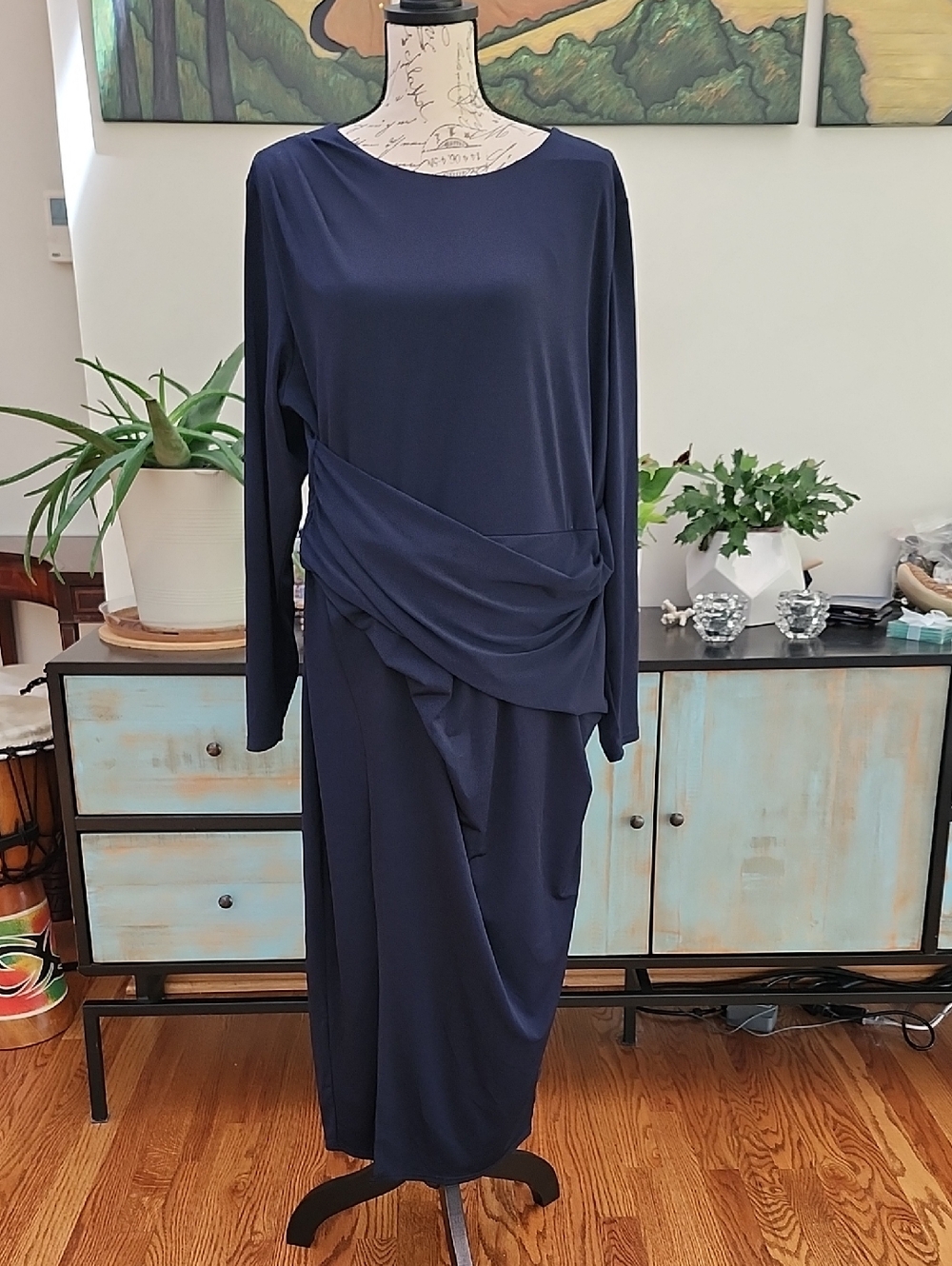 RACHEL Rachel Roy - Svana Dress (Plus Size) Navy Blue - NWT
